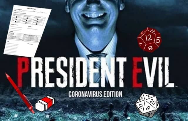 Conheça president evil, o rpg de mesa sobre a pandemia do covid-19 | 22df9137 president | capcom | president evil capcom