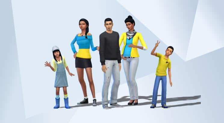 The sims family