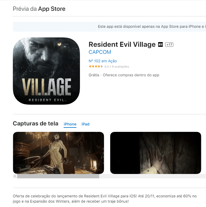 Resident evil village na app store