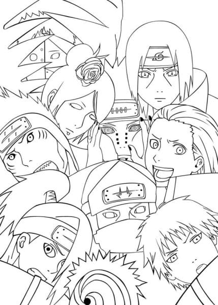 Naruto para colorir | anime, colorizar, criação de personagem, desenhar, desenhos, desenhos animados, mangá, naruto | naruto para colorir: mais de 100 desenhos grátis do ninja para você imprimir e colorir | 7ae83f2c grupo 2 | dicas/guias