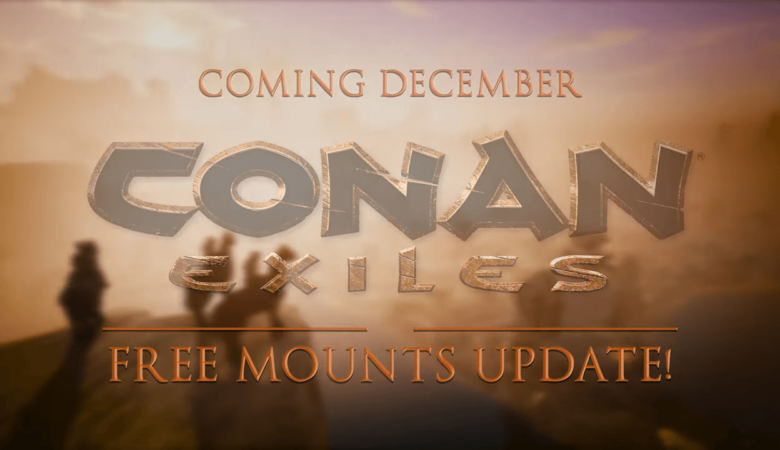 Funcom anuncia montarias para conan exiles | cropped conan exiles mounts announcement teaser 0 29 screenshot | steam | funcom steam