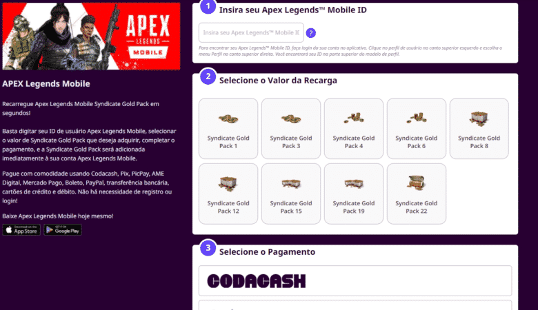 Apex legends mobile já pode ser recarregado na codashop com cashback | fa3aeb27 imagem 2022 05 24 140339174 | notícias | apex legends mobile notícias