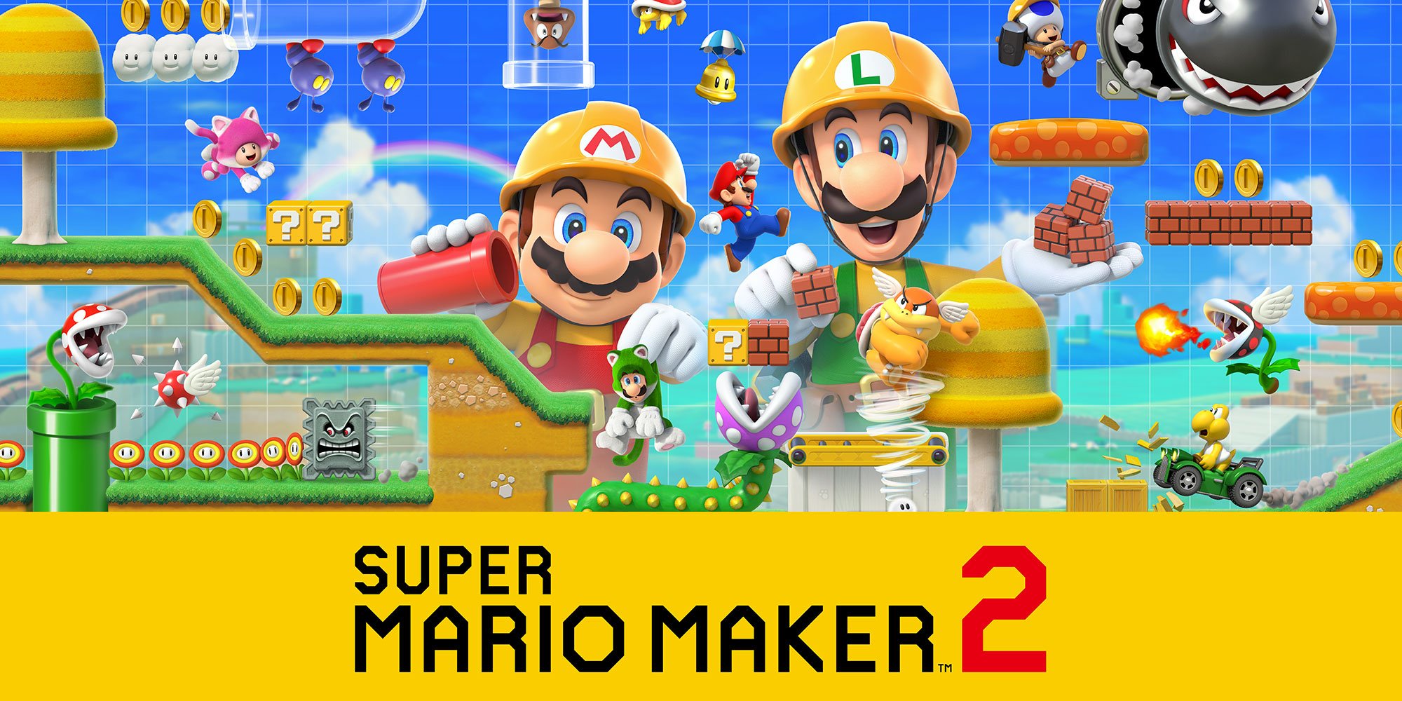 Mario kart 8 deluxe | new super mario maker 2 na bgs 2019 | h2x1 nswitch supermariomaker2 1 | notícias