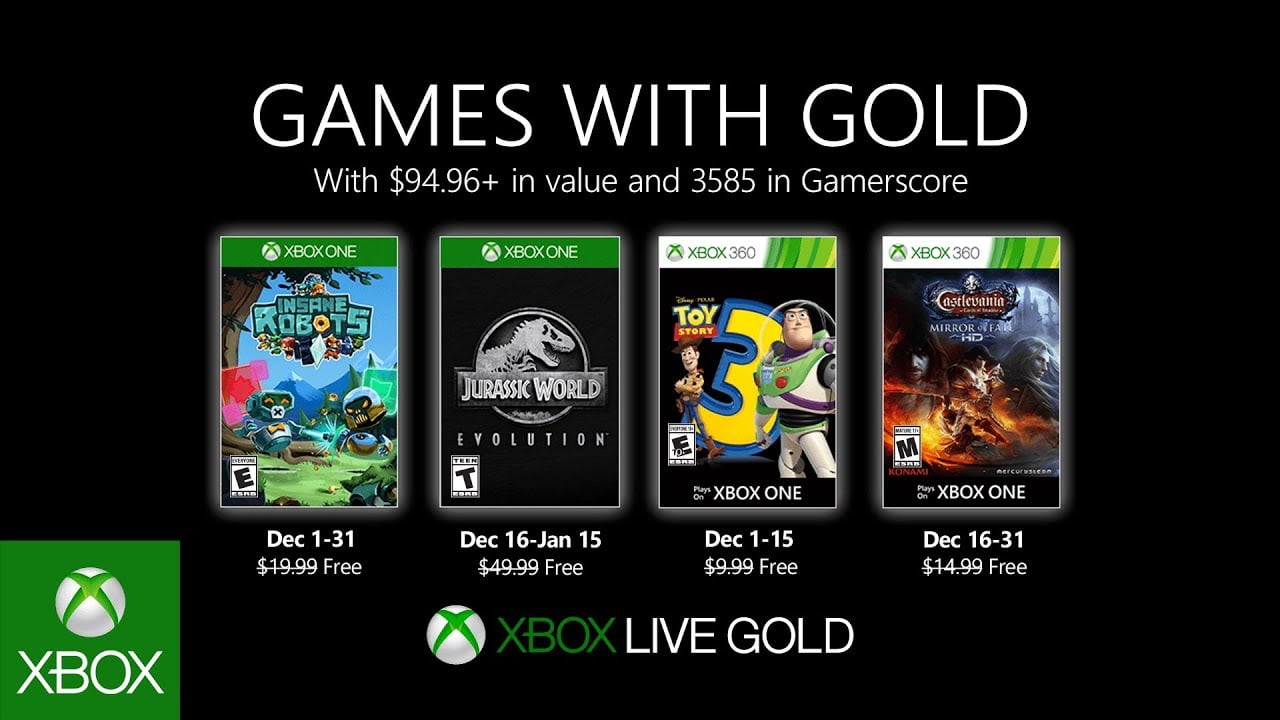 Games with gold de dezembro anunciada | k20fd6eehvy | dragon quest | games with gold dragon quest