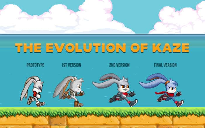 A evolução da personagem kaze