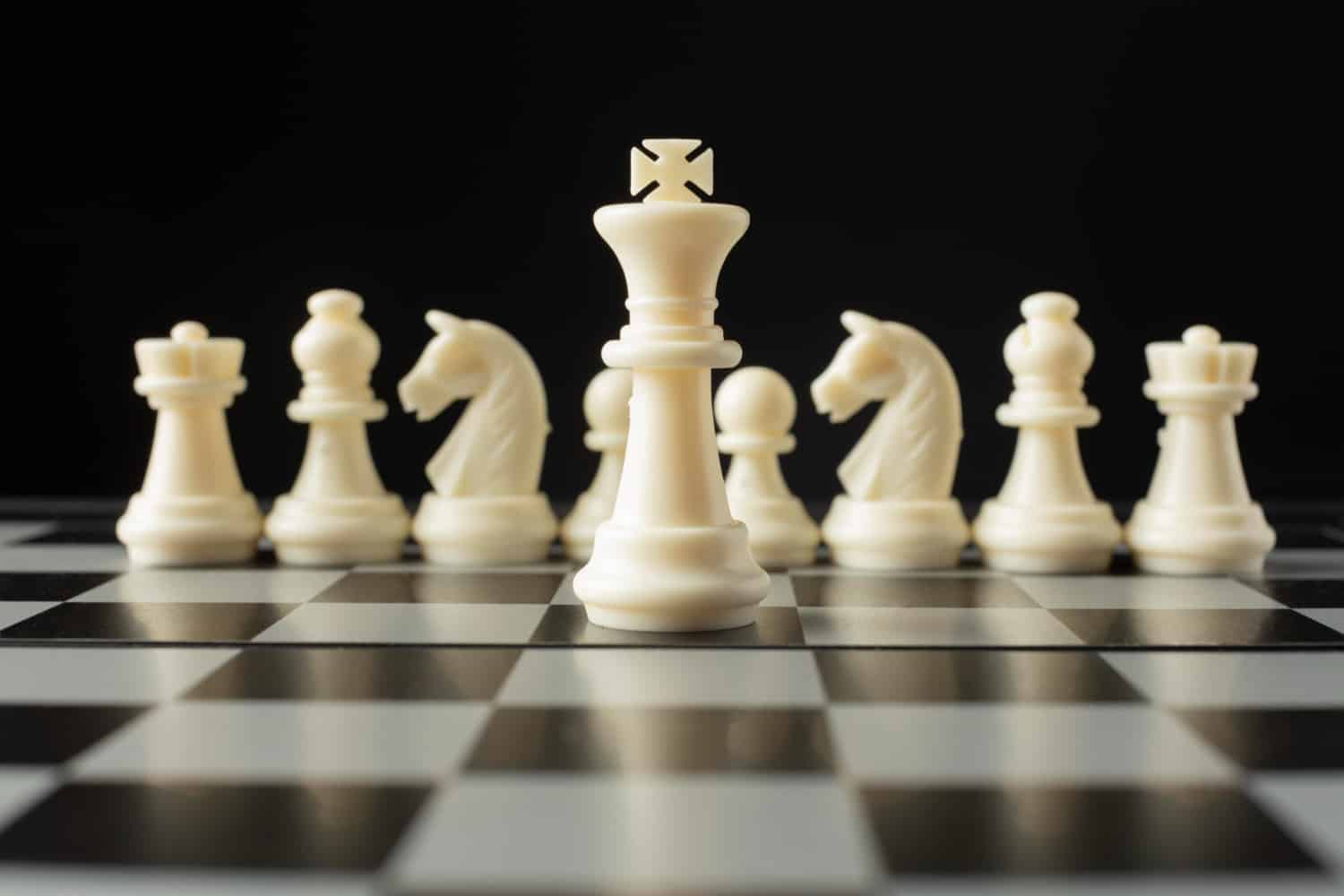 A corte do rei branco do xadrez