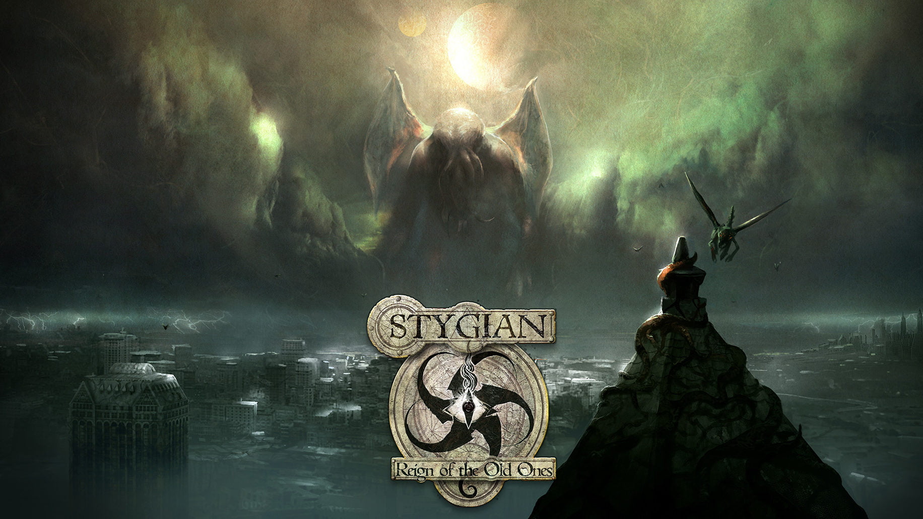 Stygian: reign of the old ones - review | cropped stygian key art | married games análises | pc, rpg, stygian reign of the old ones | stygian